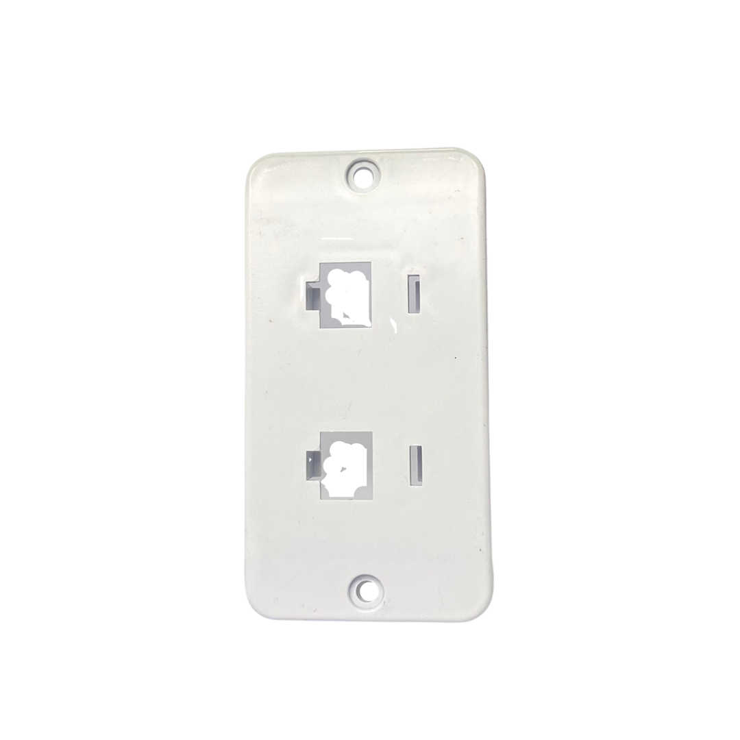 TAMPA 1" 2RJ 45 BRANCA TAMPA 1" 2RJ 45 BRANCA