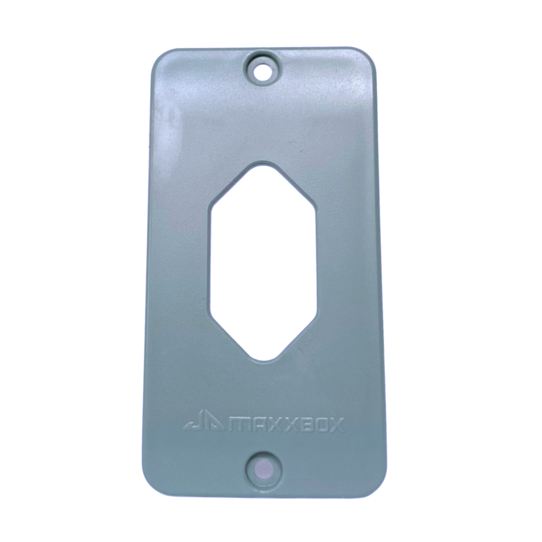 TAMPA 1¨TOMADA HEX VERTICAL CINZA TAMPA 1¨TOMADA HEX VERTICAL CINZA