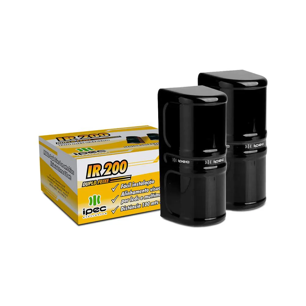 SENSOR IR 200 DUPLO FEIXE 100MTS SENSOR IR 200 DUPLO FEIXE 100MTS