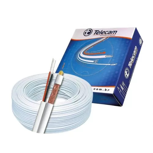 CABO CFTV SLIM 85% MALHA AL (DB) + BIPOLAR COBRE 2