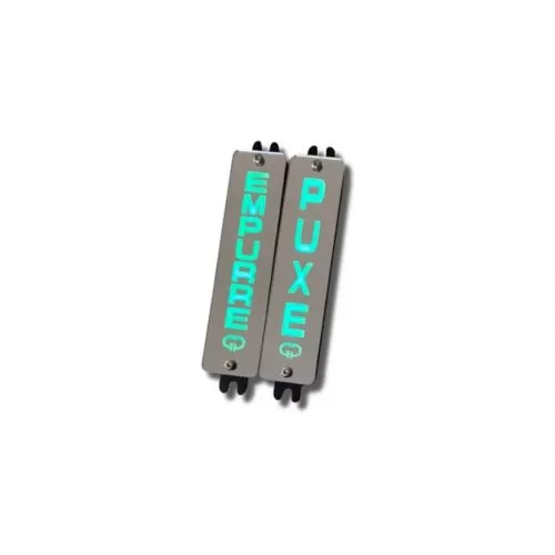 DISPLAY SINALIZADOR ESPELHADO PUXE/EMPURRE