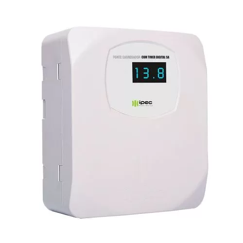 FONTE CARREGADOR ELETR COM TIMER DIGITAL 5A