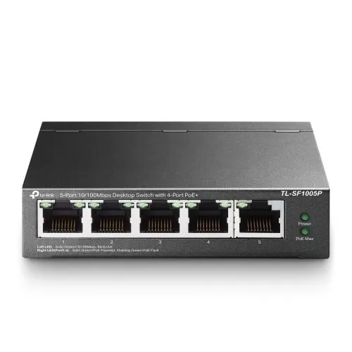 TP-LINK HUB SWITCH 05P TL-SF1005P 10/100 4P POE