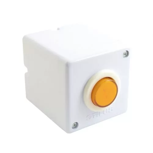 BOTAO PARA ACIONAMENTO STILUS BRANCO E AMARELO