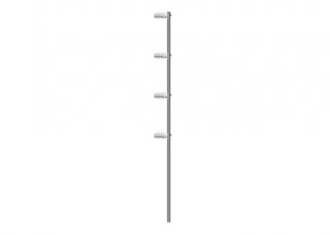 BARRA DE ALUMINIO ESTRELA C/ 4 ISOLADORES CERCA EL