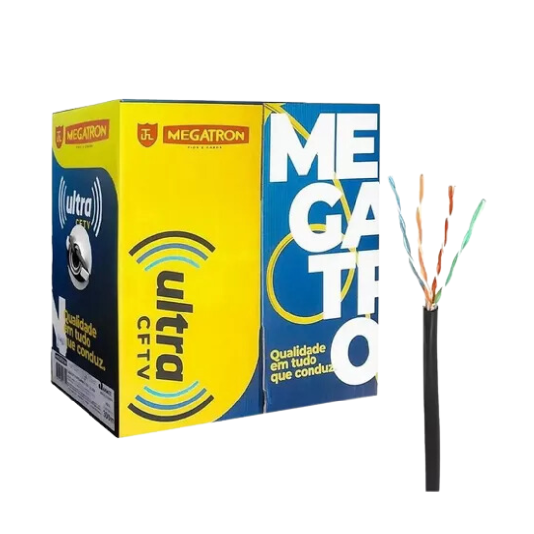 CABO ULTRA CFTV 4PX24AWG CCA CX 300M PT CABO ULTRA CFTV 4PX24AWG CCA CX 300M PT