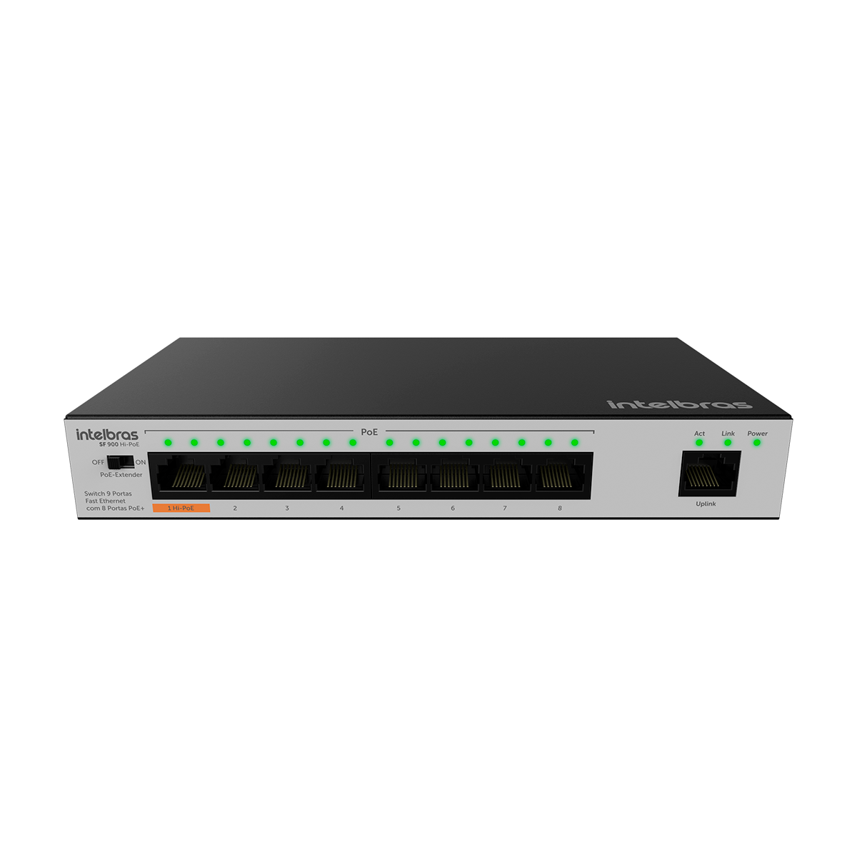 SWITCH NAO GERENCIAVEL 9P SKD SF 900 HI-POE SWITCH NAO GERENCIAVEL 9P SKD SF 900 HI-POE