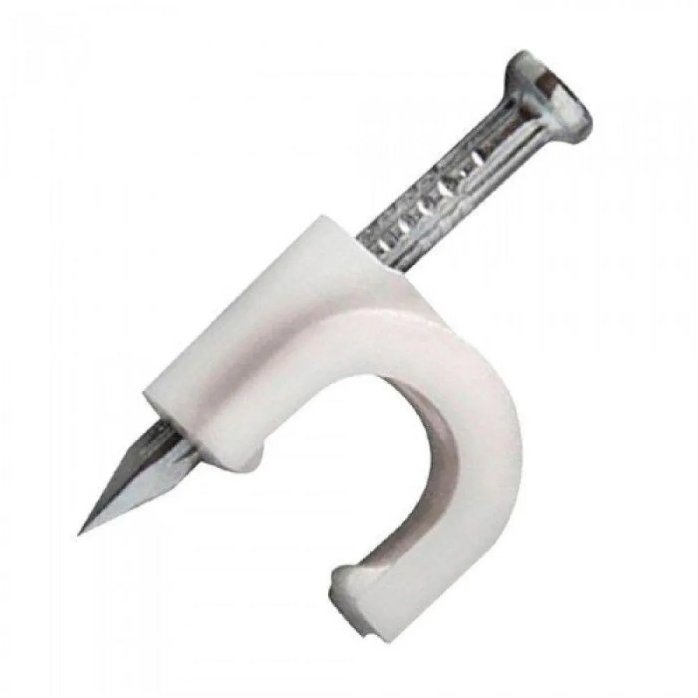 FIXA FIO 8MM BRANCO- 100 PCS FIXA FIO 8MM BRANCO- 100 PCS