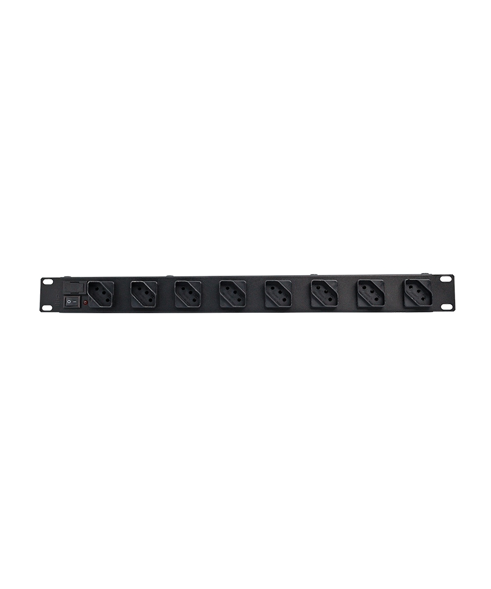REGUA P/RACK ¨19¨12 TOMADAS CABO 1,10M REGUA P/RACK ¨19¨12 TOMADAS CABO 1,10M